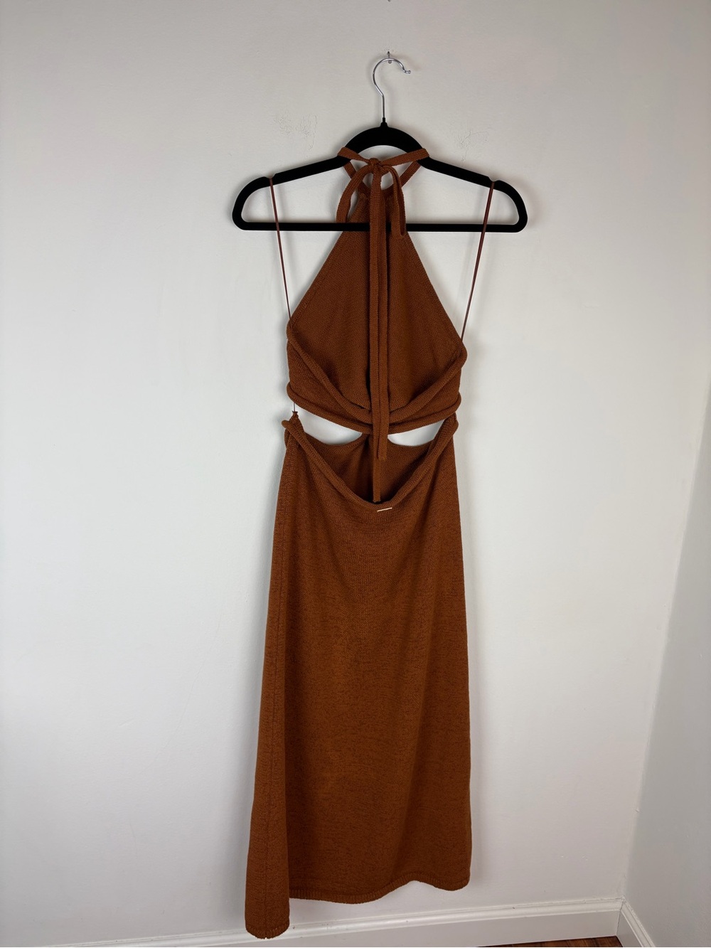 Cult Gaia Cameron midi dress Knit Cutout Size L - Picture 8 of 12